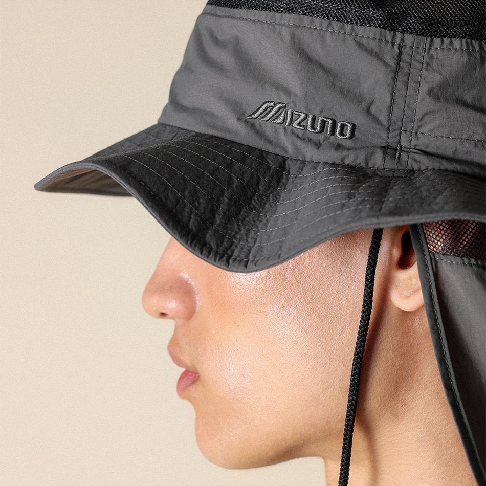 Mizuno SUNSHADE HAT Ash  Black